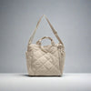 IMZAR High-Capacity Puffer Tote Bag (Black_Beige)