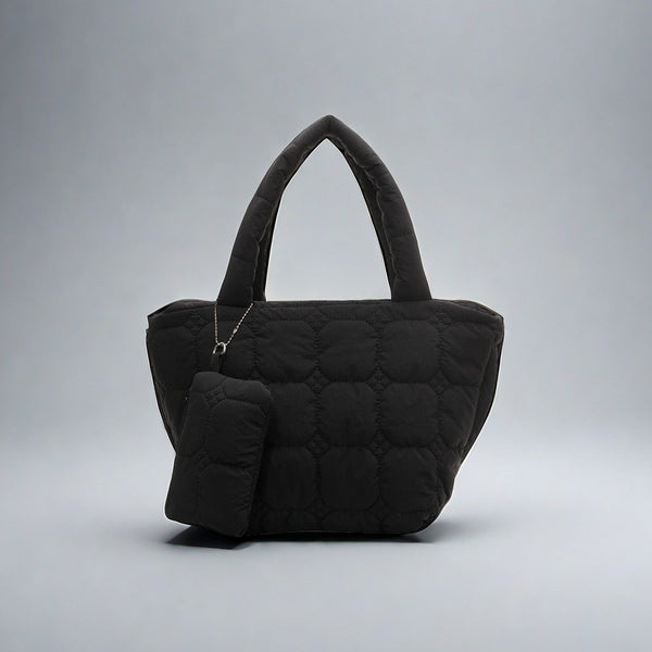 IMZAR Puffer Tote Bag With Pouch