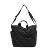 IMZAR High-Capacity Puffer Tote Bag (Black_Beige)
