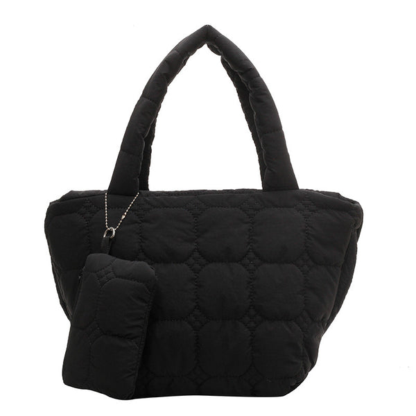 IMZAR Puffer Tote Bag With Pouch