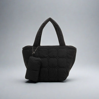 IMZAR Puffer Tote Bag With Pouch